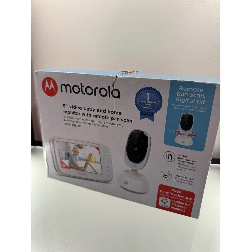 Motorola Comfort75 - 1 Video Baby Monitor With Remote Pan, 5 Inch LCD Monitor
